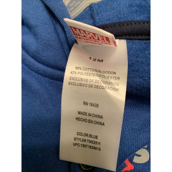 2 Piece Marvel Spiderman Jogging Suit Blue / Red Toddler Boys Choose Your Size - Picture 13 of 16